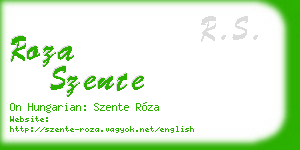 roza szente business card